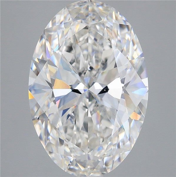 7.08ct Oval F VS1 Lab Created Diamond
