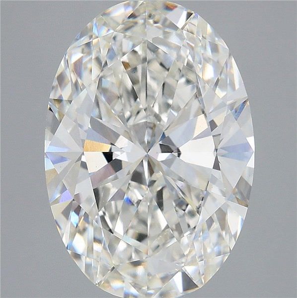 6ct Oval G VVS2 Lab Created Diamond