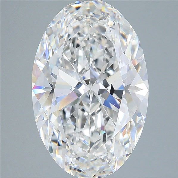7.02ct Oval D VVS2 Lab Created Diamond