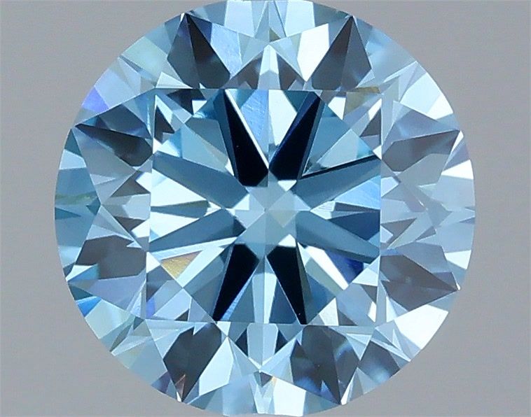 2ct Round FANCY VVS2 Lab Created Diamond