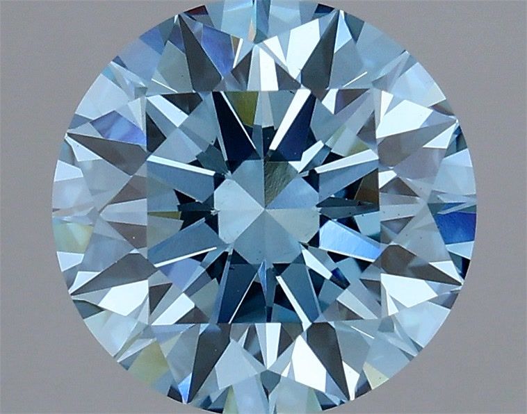 2.14ct Round FANCY VS2 Lab Created Diamond