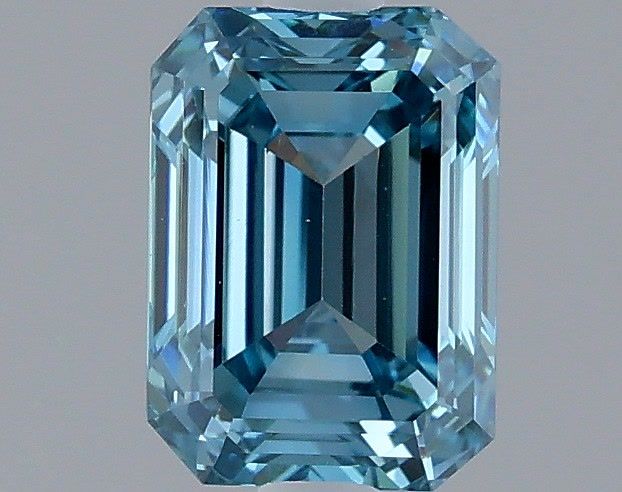 1.42ct Emerald FANCY VS1 Lab Created Diamond