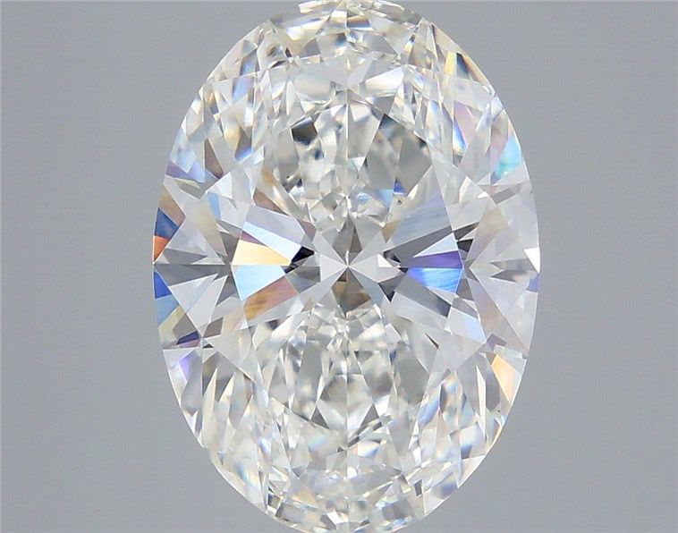 6.05ct Oval F VVS2 Lab Created Diamond