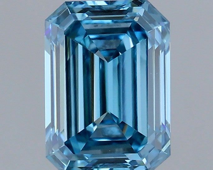 1.24ct Emerald FANCY VVS2 Lab Created Diamond