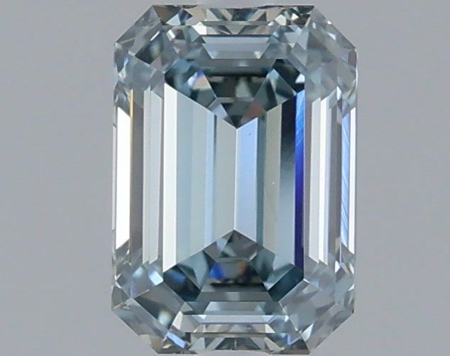 1.28ct Emerald FANCY VVS2 Lab Created Diamond