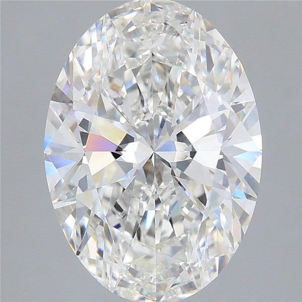 4.05ct Oval F VVS1 Lab Created Diamond