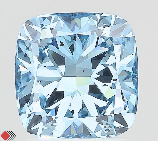 1.52ct Oval FANCY VIVID BLUE VVS2 Lab Created Diamond