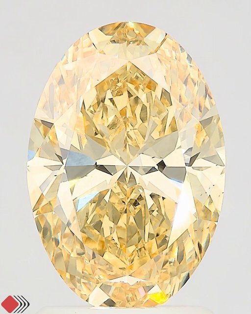 1.53ct Cushion FANCY YELLOW VS1 Lab Created Diamond