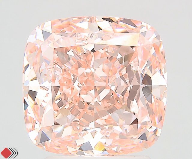 2ct Radiant FANCY DEEP ORANGE VS2 Lab Created Diamond