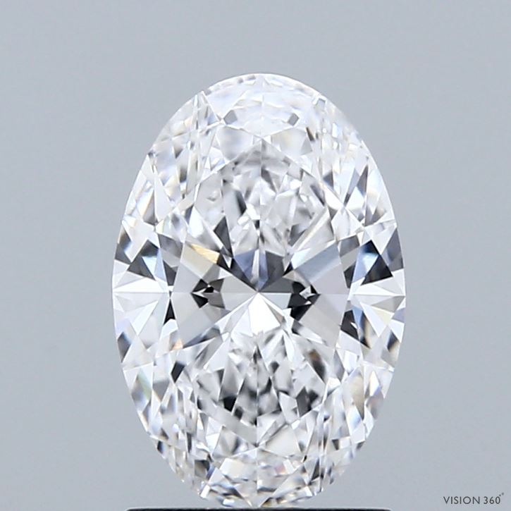 1.59ct Oval D VVS2 Lab Created Diamond