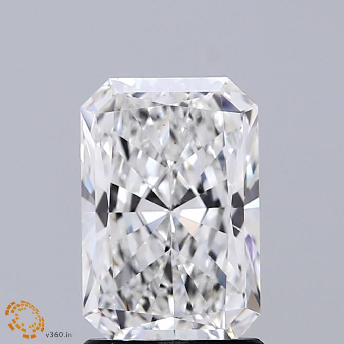 1.59ct Radiant F VS1 Lab Created Diamond