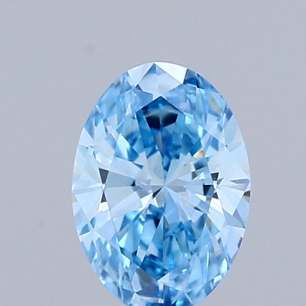 0.52ct Oval FANCY VIVID BLUE VVS2 Lab Created Diamond