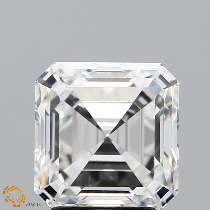 3.12ct Asscher F VS1 Lab Created Diamond