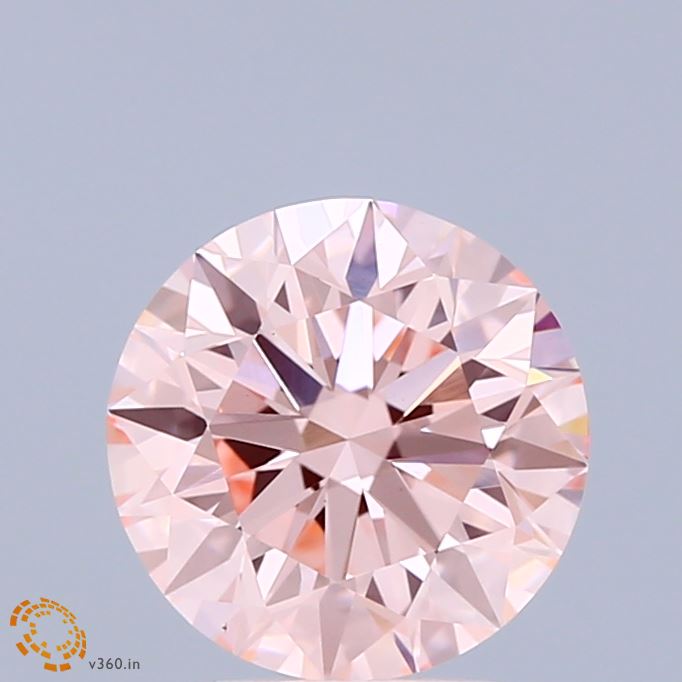 1.93ct Round FANCY INTENSE PINK VS1 Lab Created Diamond