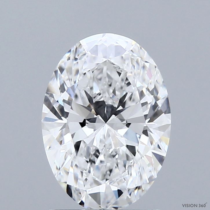 1.82ct Oval D VVS2 Lab Created Diamond