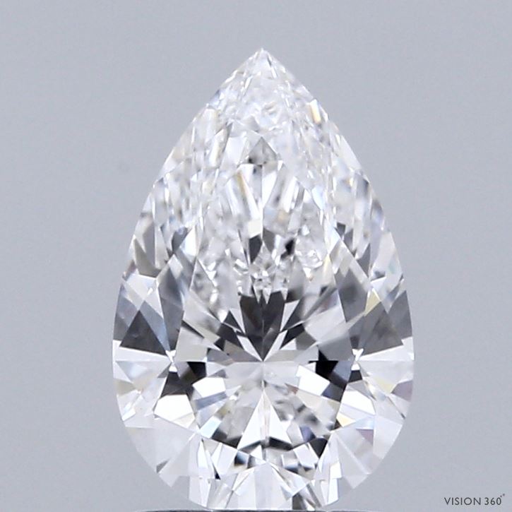 1.6ct Pear E VVS2 Lab Created Diamond