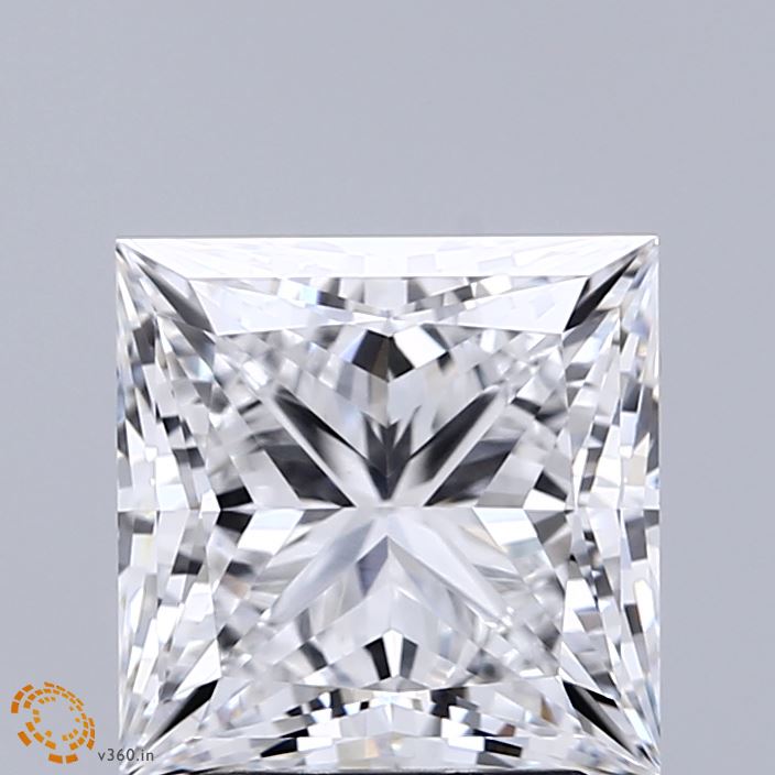 3.31ct Princess D VVS2 Lab Created Diamond