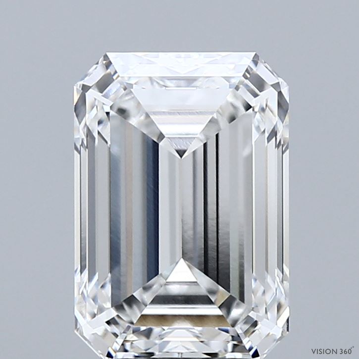 3.02ct Emerald E VVS1 Lab Created Diamond