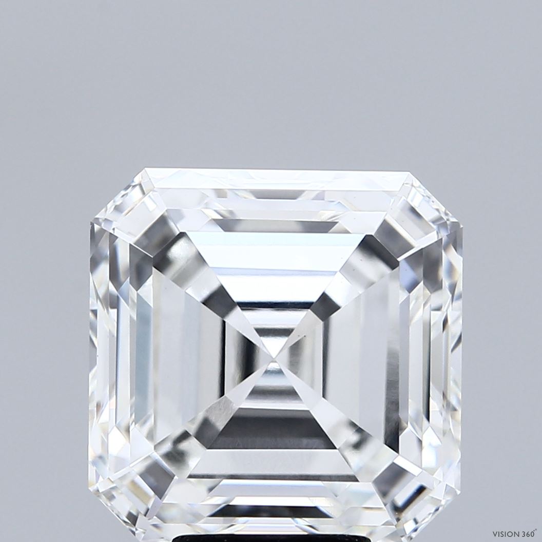 8.17ct Asscher F VVS2 Lab Created Diamond