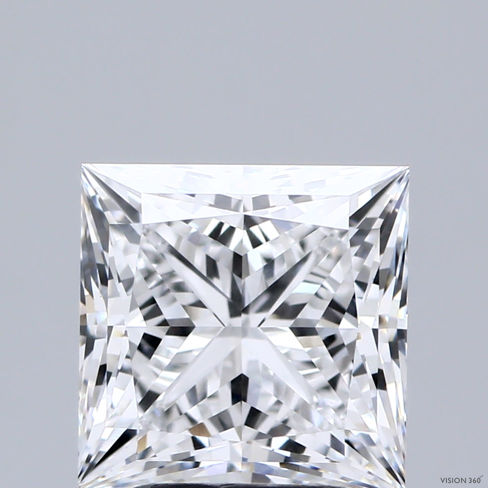 3.04ct Princess D VVS2 Lab Created Diamond