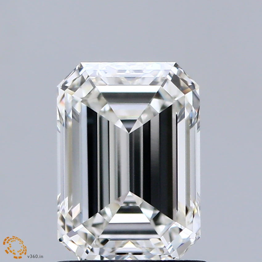 1.54ct Emerald G VVS2 Lab Created Diamond
