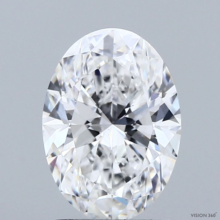 2.08ct Oval E VS2 Lab Created Diamond