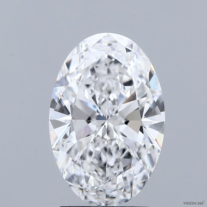2.22ct Oval E VVS2 Lab Created Diamond