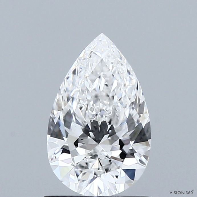 1.07ct Pear D VVS2 Lab Created Diamond