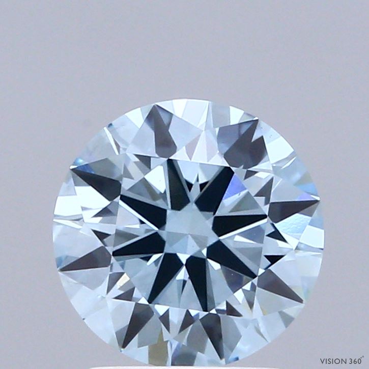 1.92ct Round FANCY VIVID BLUE VS1 Lab Created Diamond