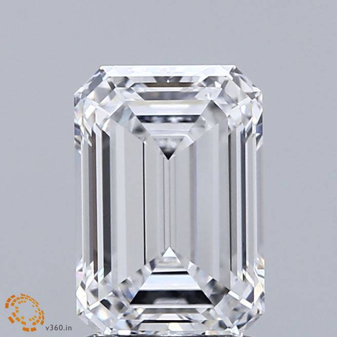 2.07ct Emerald E VVS2 Lab Created Diamond