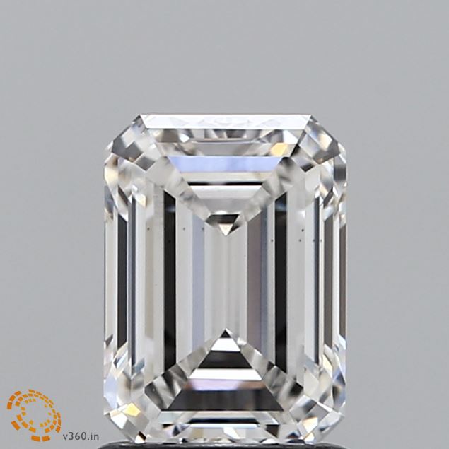 1.44ct Emerald F VS1 Lab Created Diamond