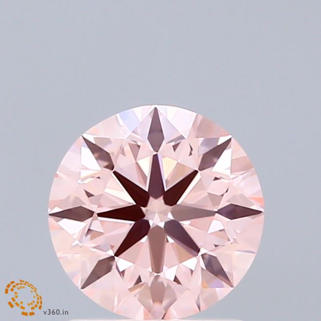 1.5ct Round FANCY VIVID PINK VVS2 Lab Created Diamond