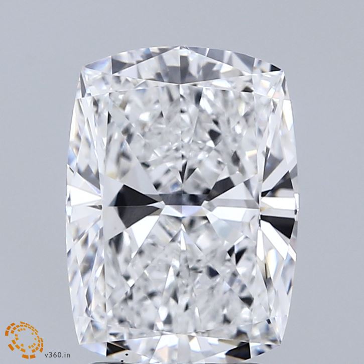 3.28ct Cushion D VS1 Lab Created Diamond