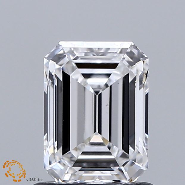 0.97ct Emerald E VS1 Lab Created Diamond