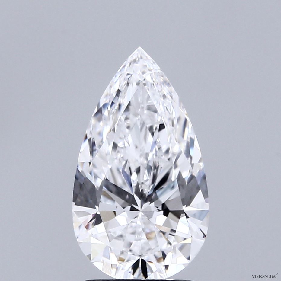2.05ct Pear E VVS1 Lab Created Diamond
