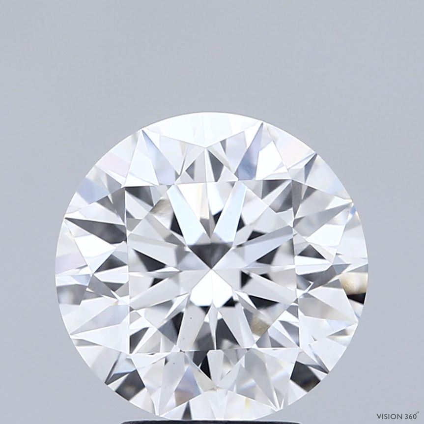 3.51ct Round E VVS2 Lab Created Diamond