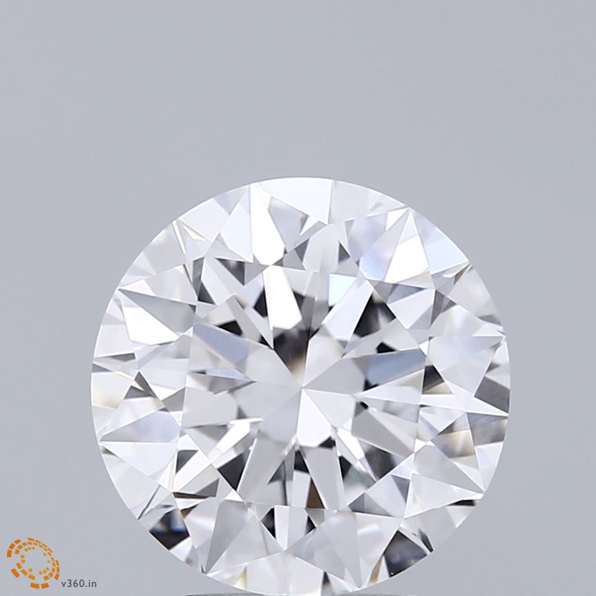 3.78ct Round E VVS2 Lab Created Diamond
