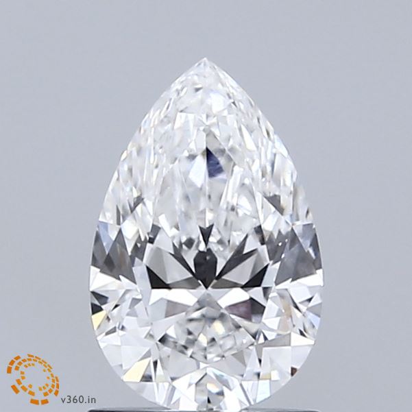 1.01ct Pear D VVS2 Lab Created Diamond