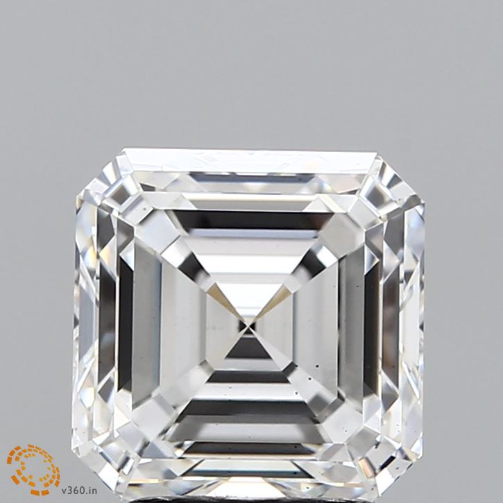 3.19ct Asscher F VS2 Lab Created Diamond