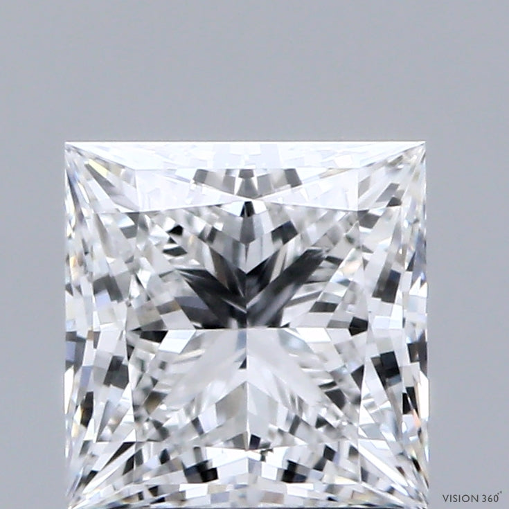 1.51ct Princess D VVS2 Lab Created Diamond