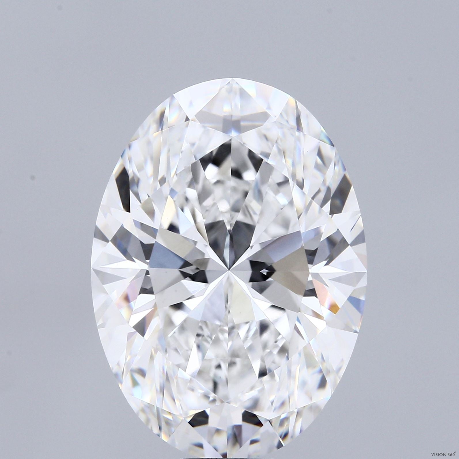 17.05ct Oval E VVS2 Lab Created Diamond