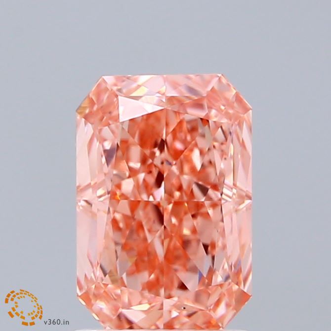 2.02ct Radiant FANCY VIVID PINK VS2 Lab Created Diamond