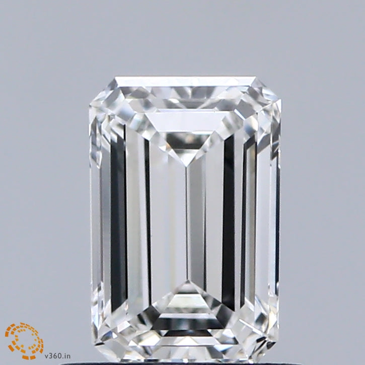 0.88ct Emerald E VS1 Lab Created Diamond