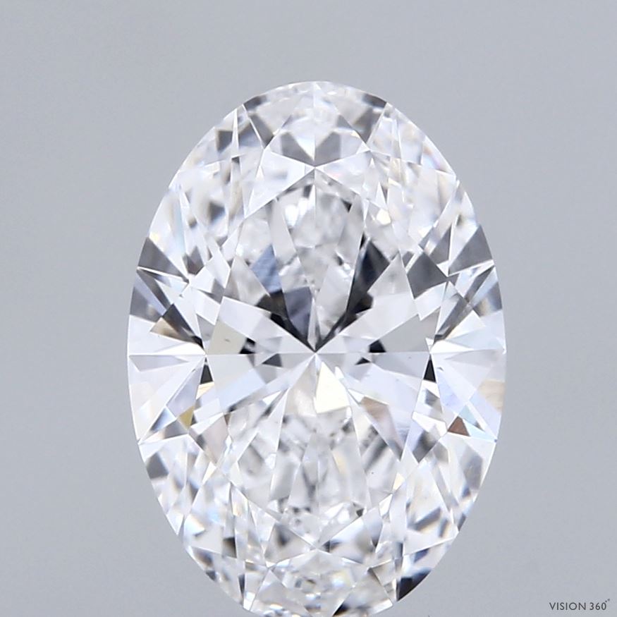 3.1ct Oval D VS1 Lab Created Diamond