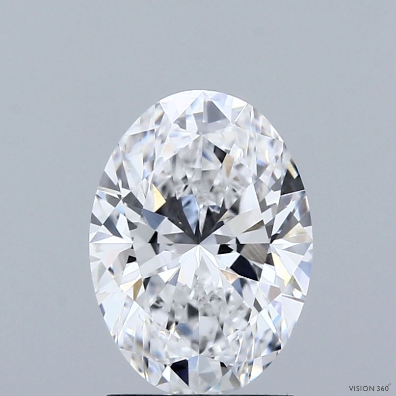2ct Oval D VVS2 Lab Created Diamond