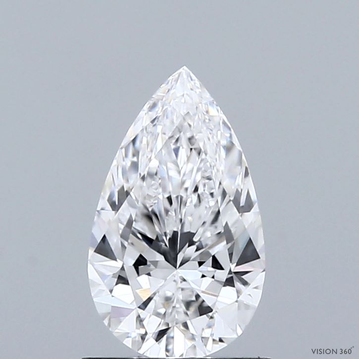 1.07ct Pear D VVS2 Lab Created Diamond