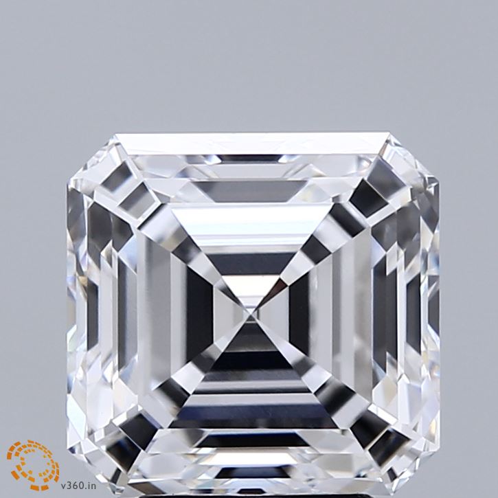 4.15ct Asscher D VVS2 Lab Created Diamond