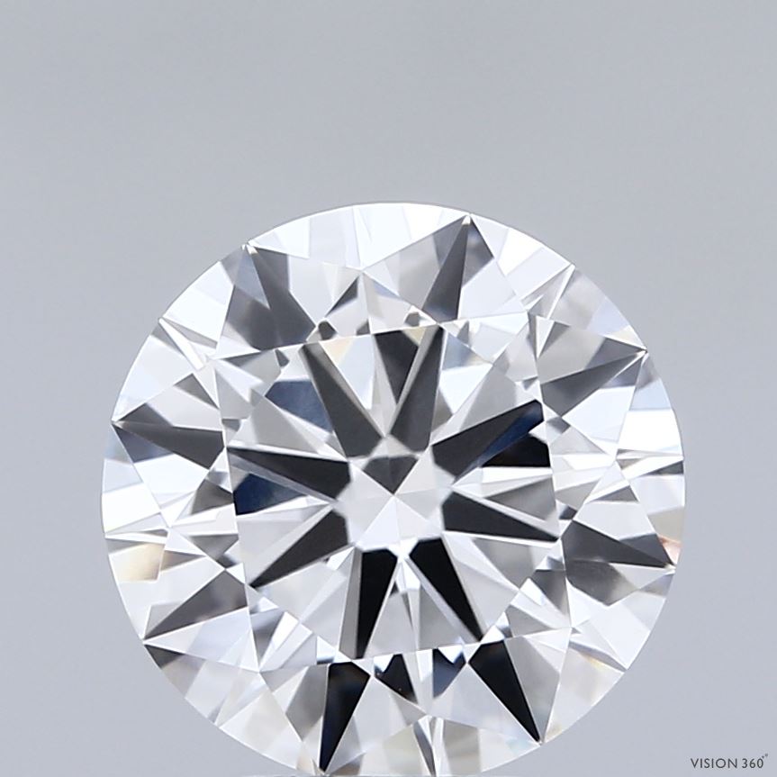 3.41ct Round E VVS2 Lab Created Diamond