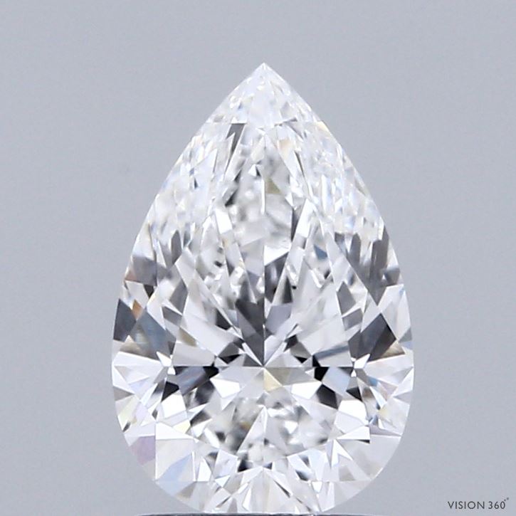 1.5ct Pear E VVS2 Lab Created Diamond