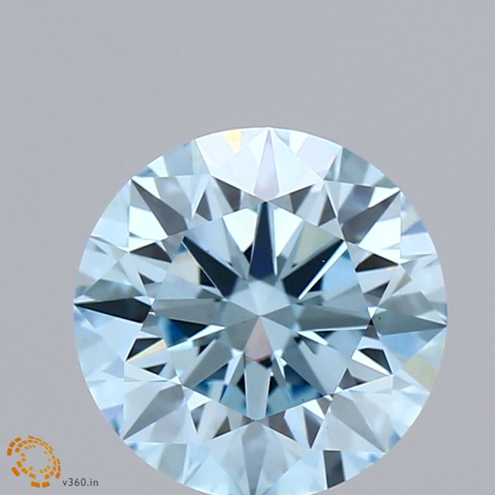 2.12ct Round FANCY INTENSE BLUE VS1 Lab Created Diamond